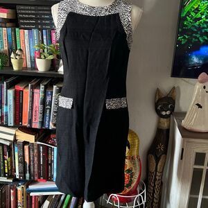 Sheri Martin new york Size 6P Black and White vintage 90s Dress